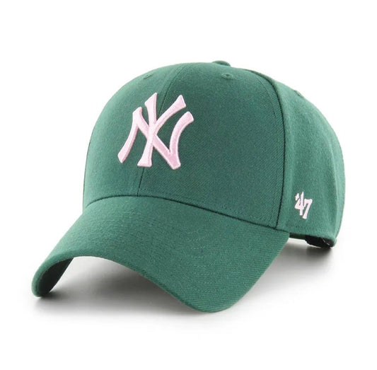 Gorra New York Yankees ’47 MVP Verde / rosa - intershopgc caps store