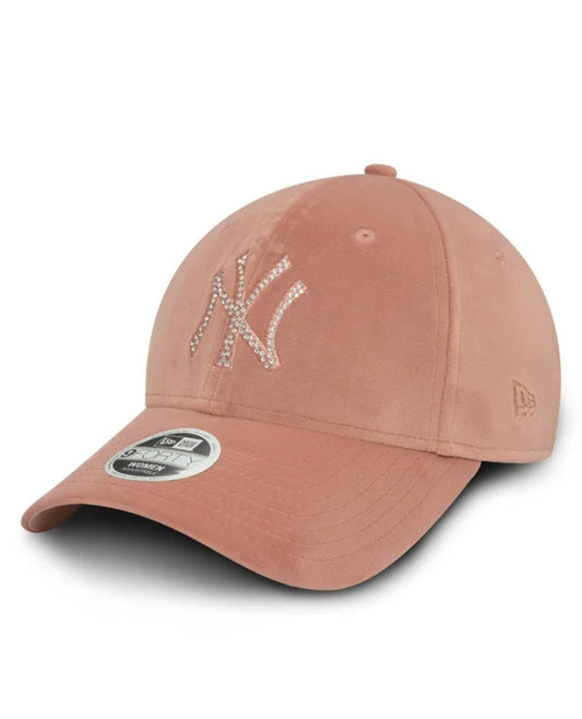 Gorra New York Yankees Rosa 9FORTY Velour Diamante | Edición Limitada - intershopgc - Tienda de gorras online - Maspalomas