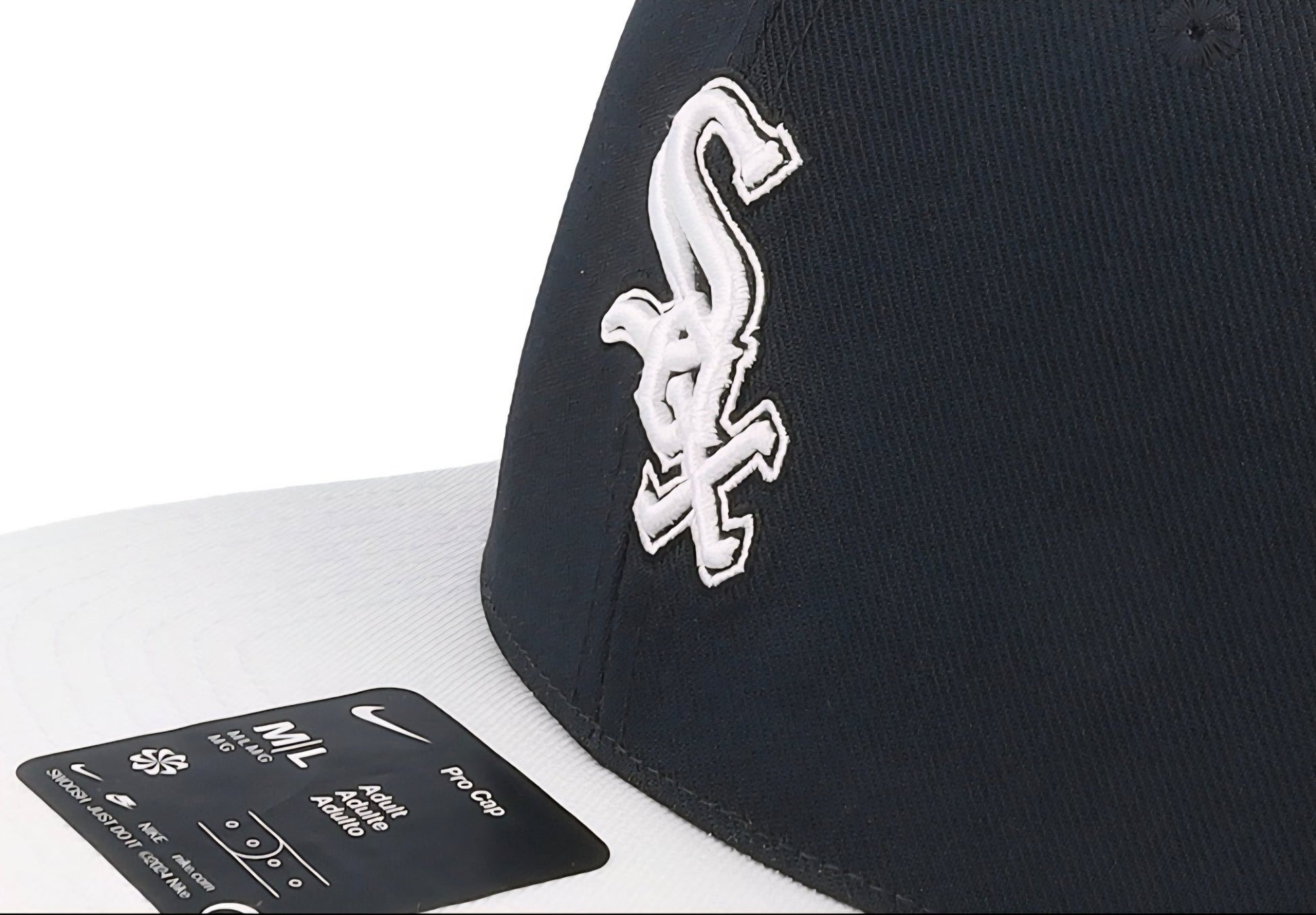 Gorra Nike MLB Dri - Fit Chicago White Sox negra y blanca | visera plana - intershopgc - Tienda de gorras online - Maspalomas