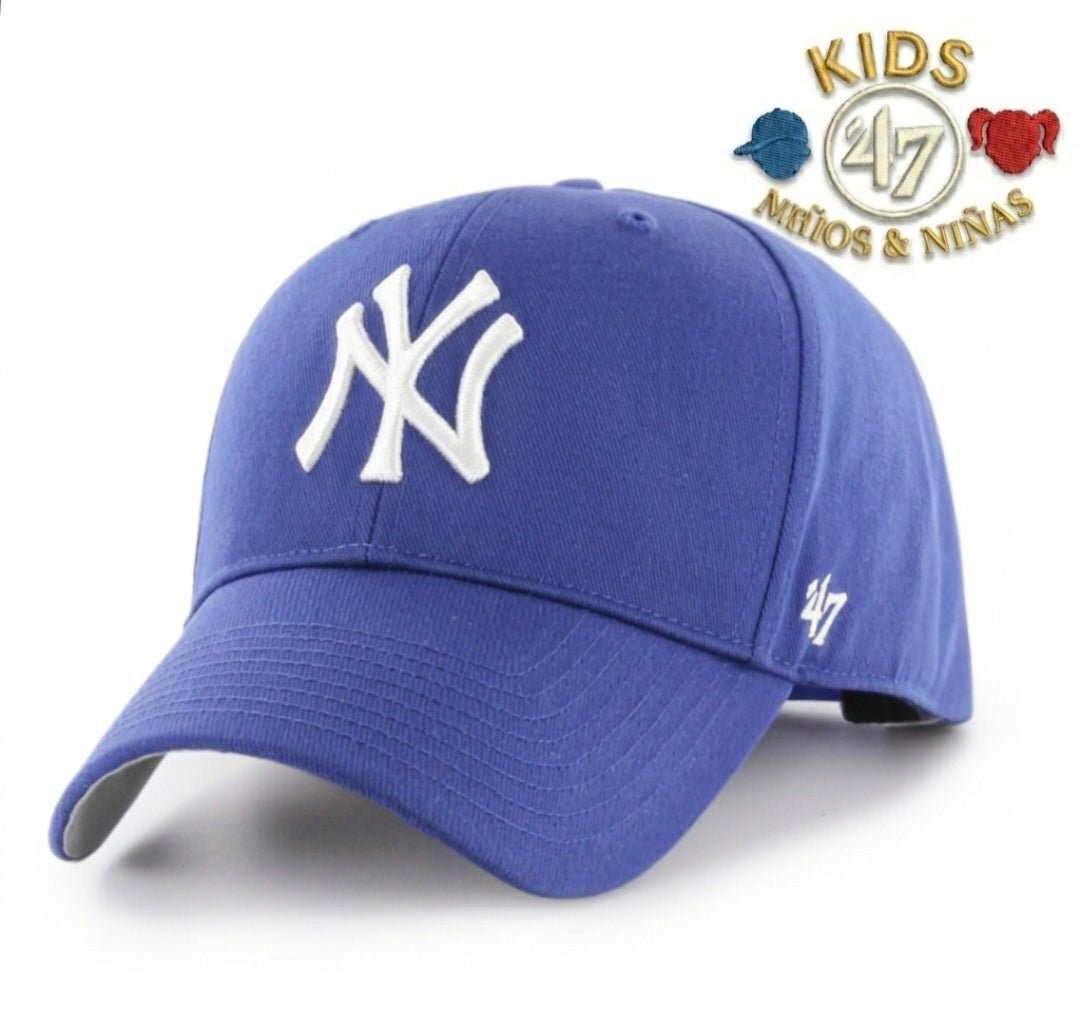 Gorra NY Yankees '47 azul royal KIDS para niños o niñas - Mundogorrasgc
