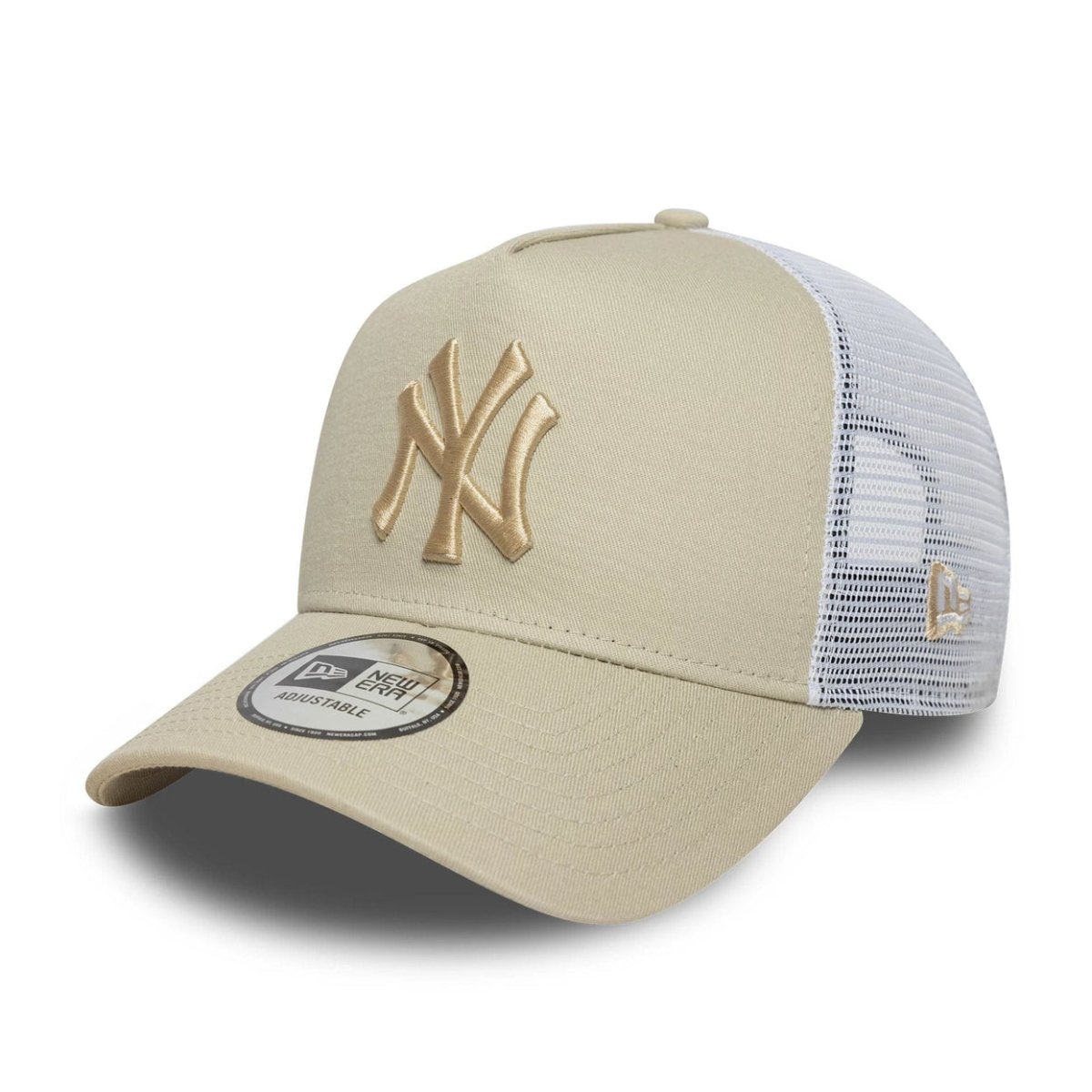 Gorra NY Yankees beige A - Frame trucker - Mundogorrasgc