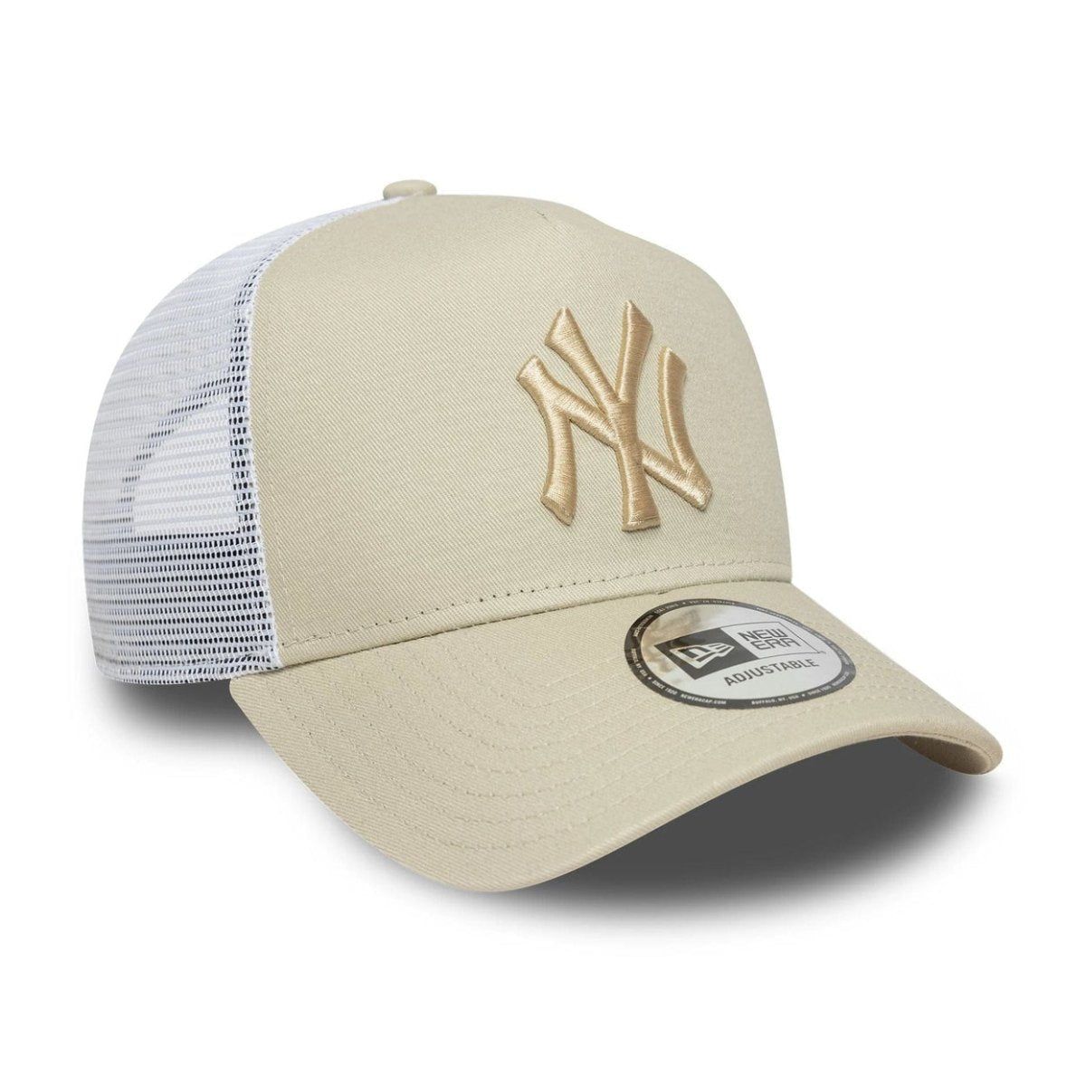 Gorra NY Yankees beige A - Frame trucker - Mundogorrasgc