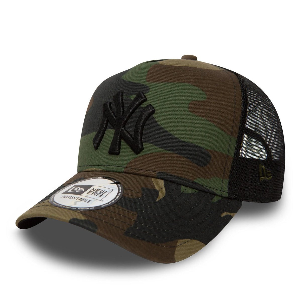 Gorra NY Yankees camuflaje A - Frame trucker verde - Mundogorrasgc