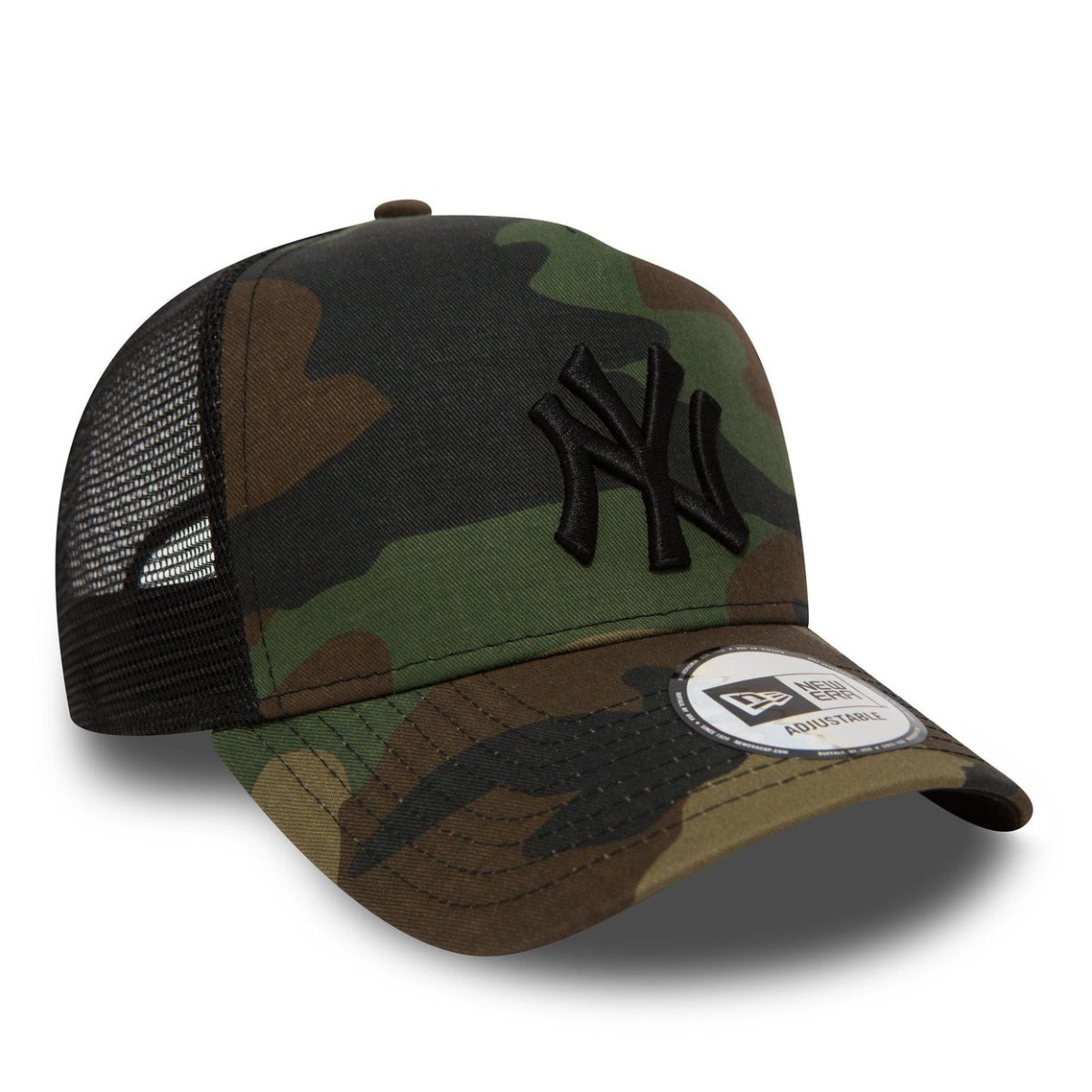 Gorra NY Yankees camuflaje A - Frame trucker verde - Mundogorrasgc