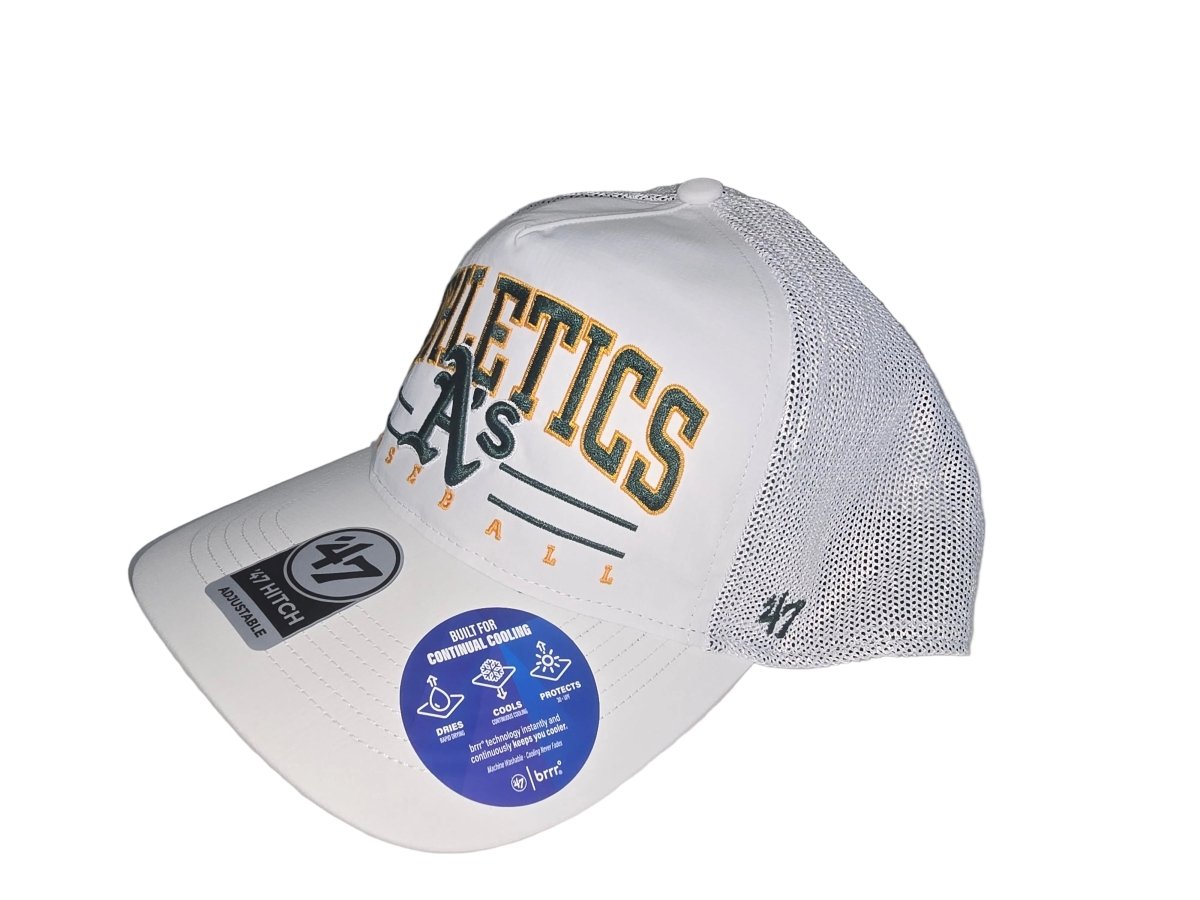 Gorra Oakland athletics Brrr Roscoe Mesh ’47 HITCH blanca - Mundogorrasgc