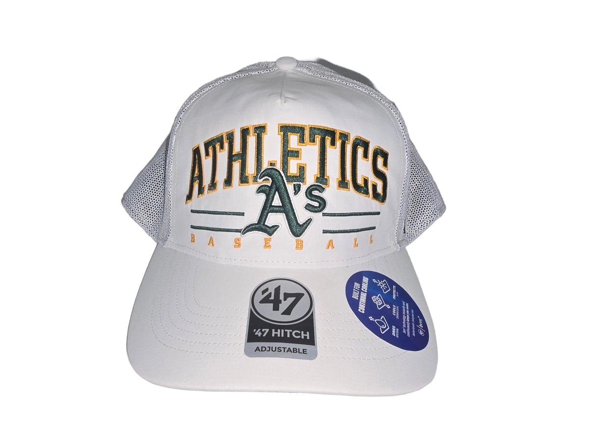 Gorra Oakland athletics Brrr Roscoe Mesh ’47 HITCH blanca - Mundogorrasgc