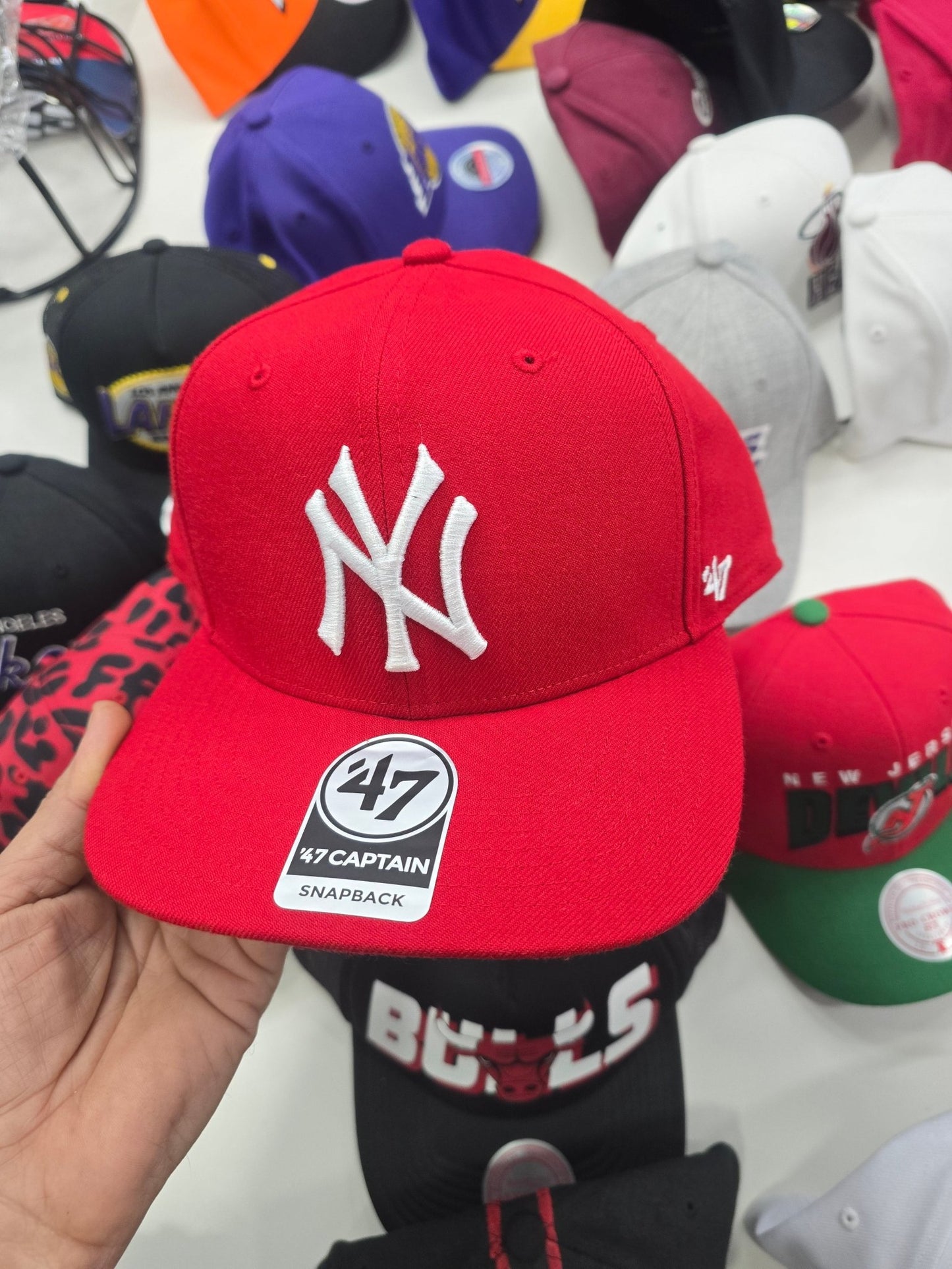 Gorra plana roja ny 47 CAPTAIN snapback - intershopgc - Tienda de gorras online - Maspalomas