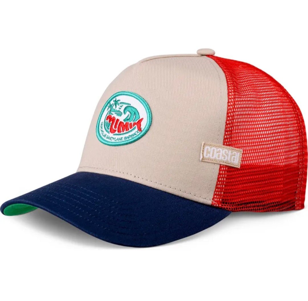 Gorra trucker beige, roja, azul marino Mimik Coastal - intershopgc caps