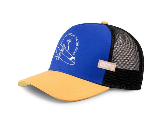 Gorra trucker Coastal azul amarillo negro surfer - intershopgc caps