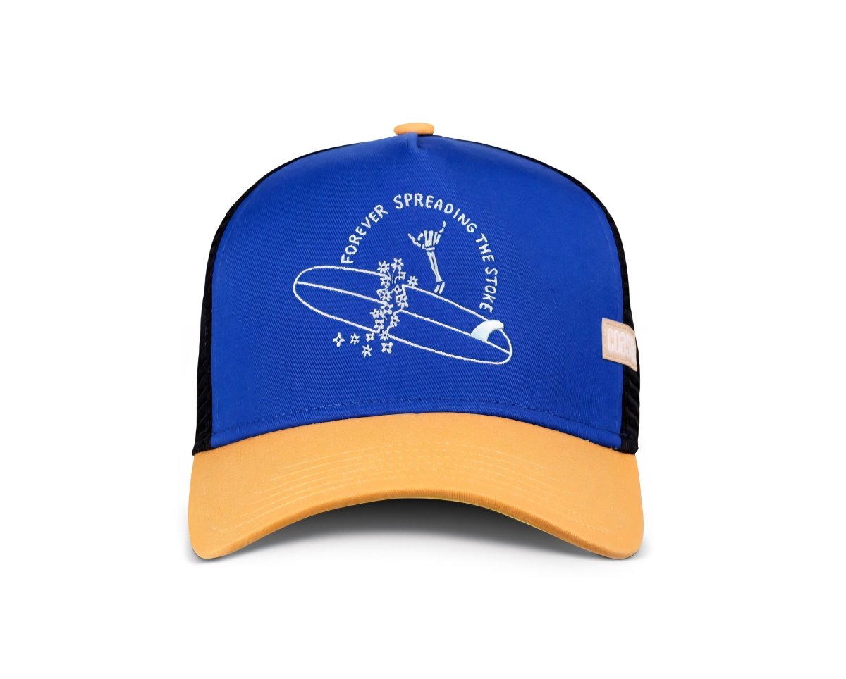 Gorra trucker Coastal azul amarillo negro surfer - intershopgc caps