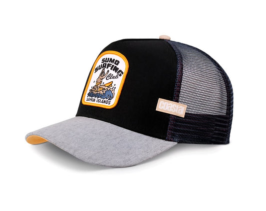 Gorra trucker Coastal negra y gris sumo surfing club - intershopgc caps