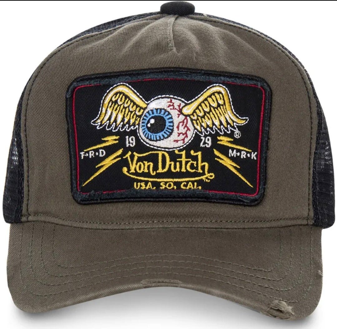 Gorra Trucker von dutch TRUCK06 – Marrón y Negra - intershopgc - Tienda de gorras online - Maspalomas