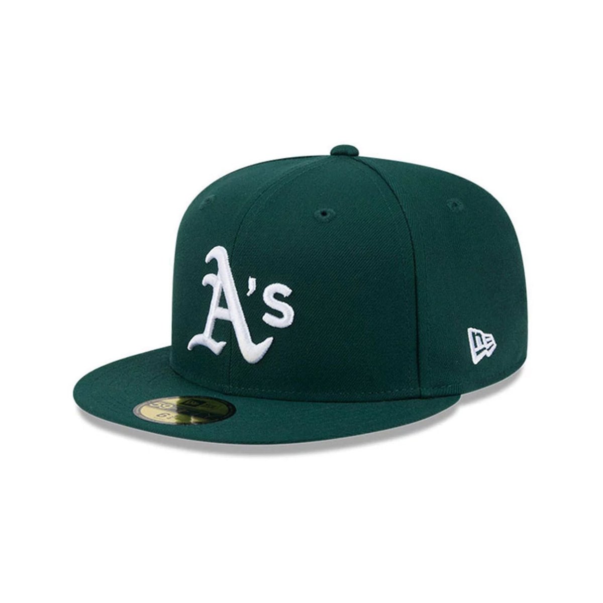 Gorra verde 59fifty Oakland Athletics patch side - Mundogorrasgc