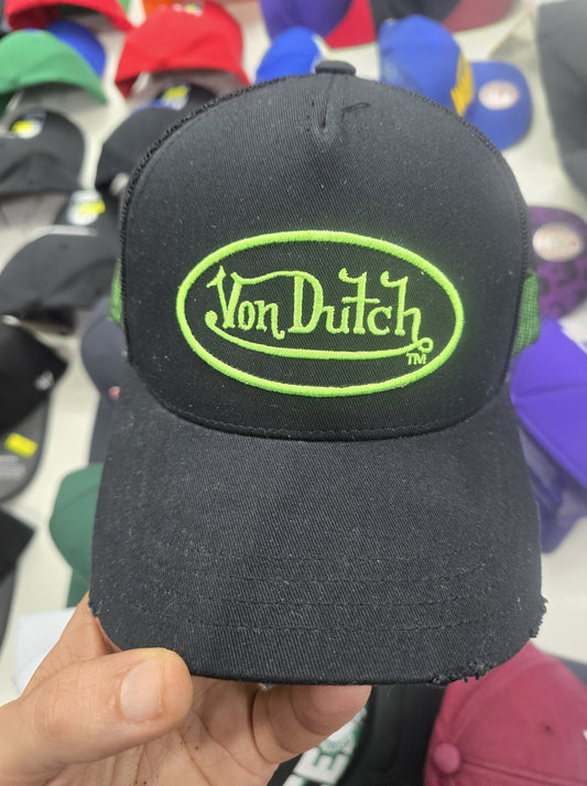 Gorra verde neón y negro von dutch - intershopgc - Tienda de gorras online - Maspalomas