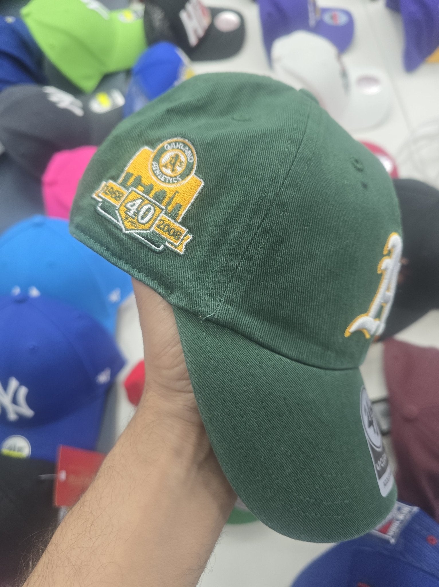 Gorra verde oscuro Athletics Patch 47 CLEAN UP - intershopgc - Tienda de gorras online - Maspalomas