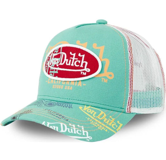 Gorra von dutch azul y blanca trucker - BRA GRE2 - Mundogorrasgc