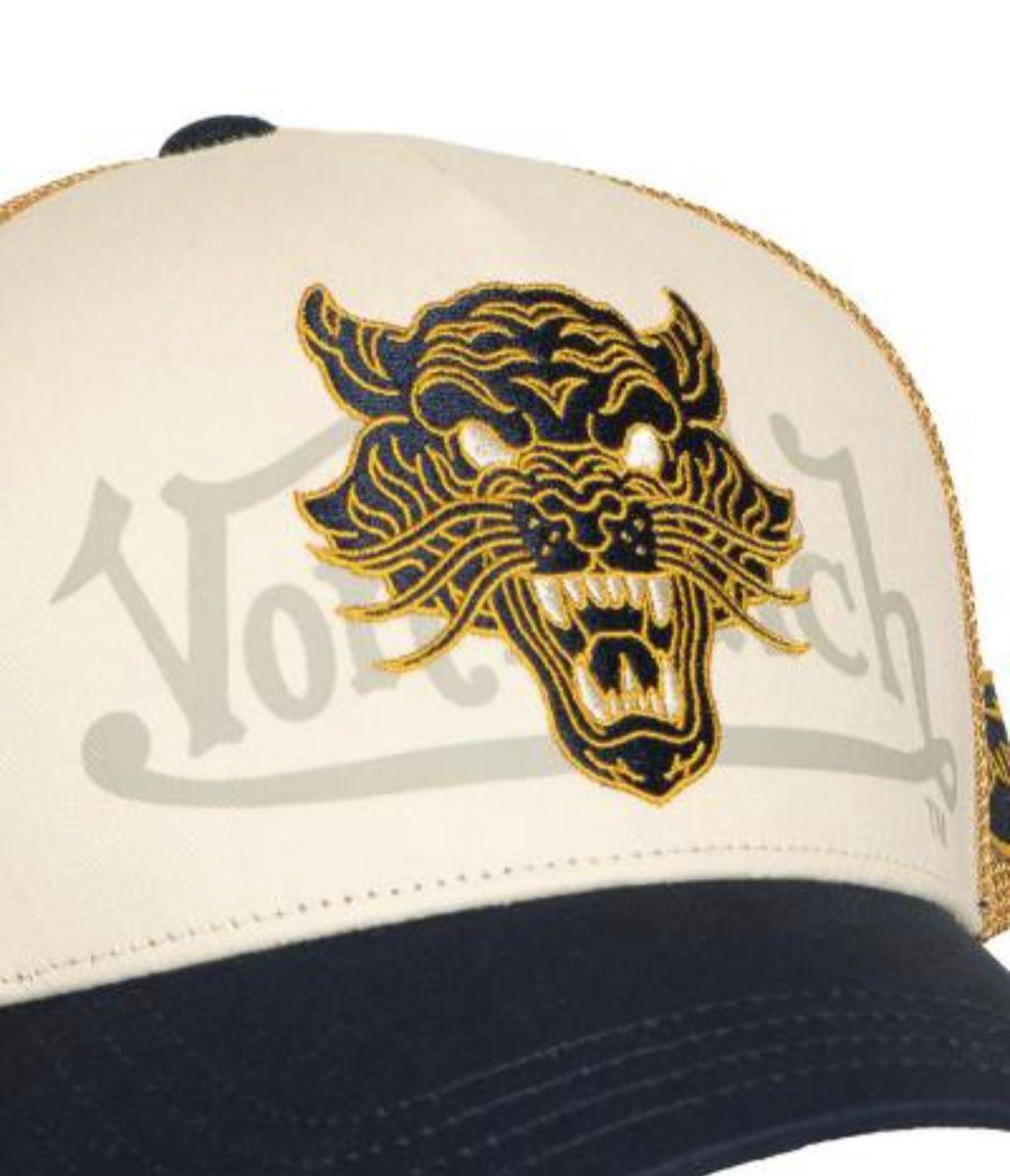 Gorra Von Dutch Wild - 01 – Estilo Biker Vintage beige mostaza negro - intershopgc - Tienda de gorras online - Maspalomas