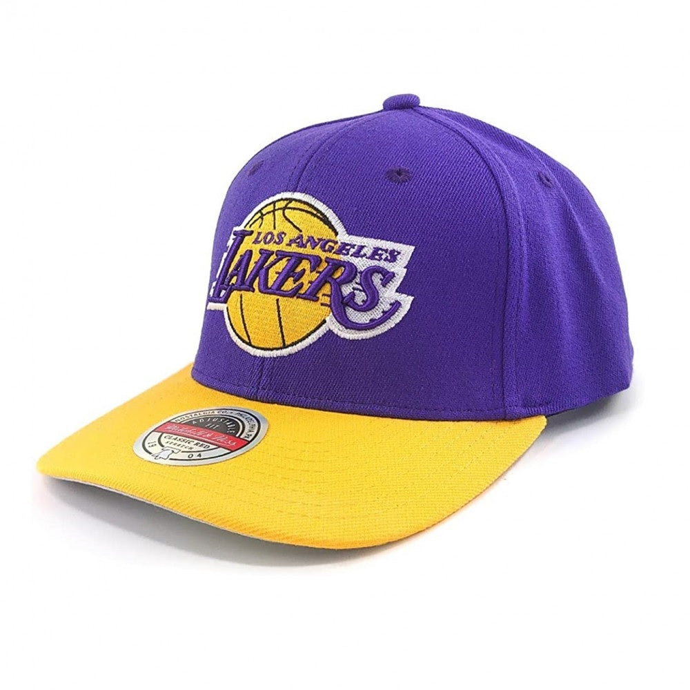 TEAM TONE 2.0 Los Angeles Lakers violeta y visera curva amarilla snapback