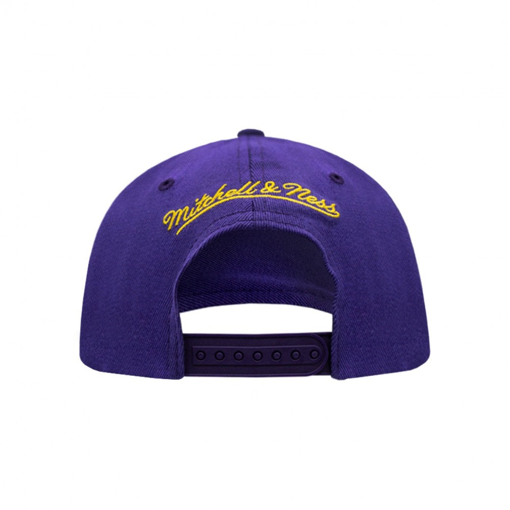 TEAM TONE 2.0 Los Angeles Lakers violeta y visera curva amarilla snapback