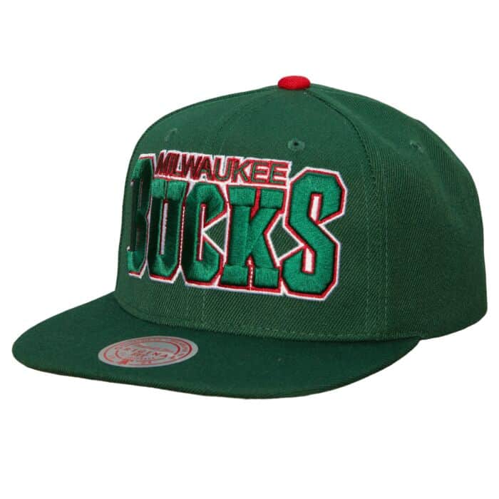 Milwaukee Bucks verde 2013 Draft Snapback HWC visera plana