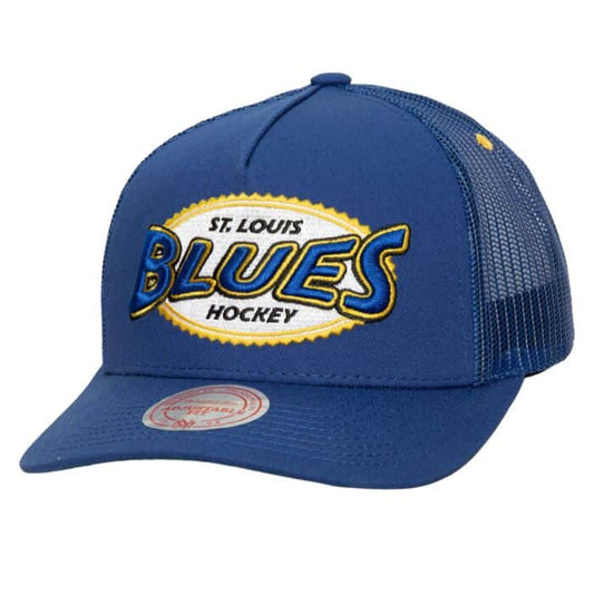 St. Louis Blues azul vintage trucker snapback visera curva TEAM SEAL NHL