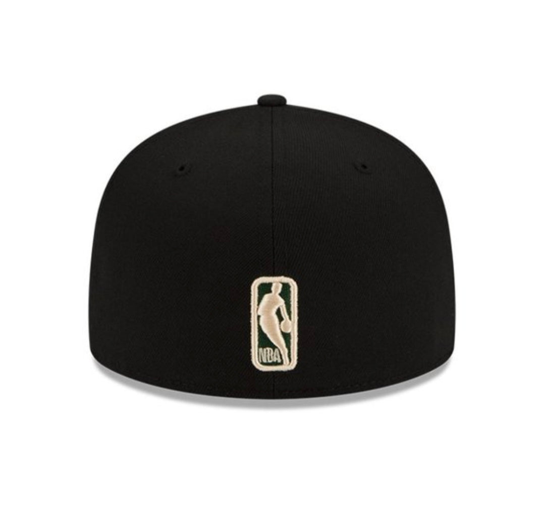 New Era 59FIFTY Milwaukee Bucks “Champions Trophy” – Gorra Fitted Oficial NBA 2021 negra