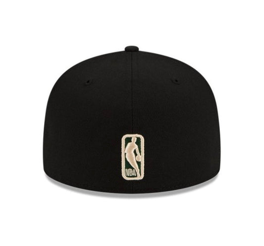 New Era 59FIFTY Milwaukee Bucks “Champions Trophy” – Gorra Fitted Oficial NBA 2021 negra