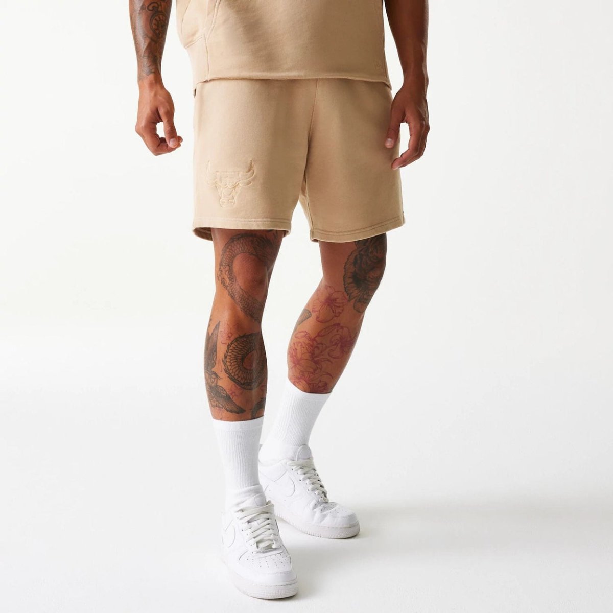 Pantalón corto Chicago Bulls beige efecto lavado - Mundogorrasgc