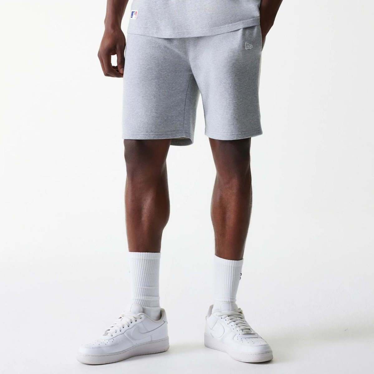 Pantalón corto gris NY new era french terry - Mundogorrasgc