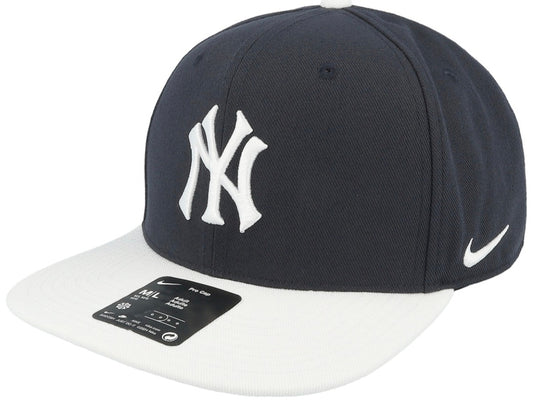 Gorra Nike New York Yankees Azul Marino/Blanca|visera plana