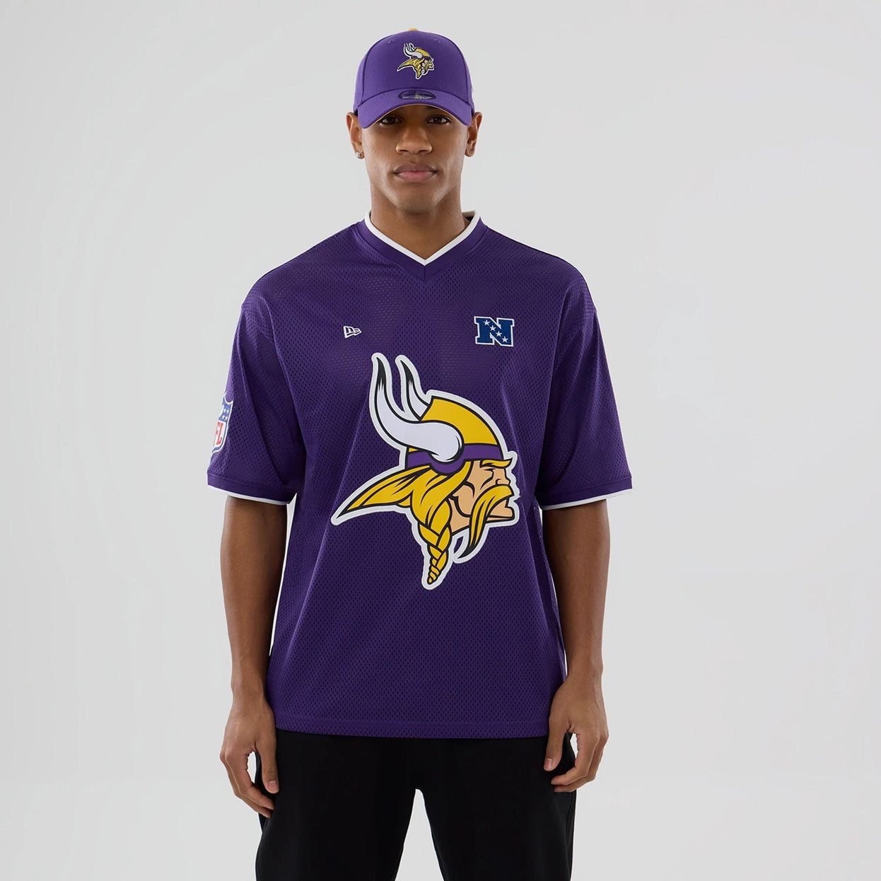 Camiseta lila Minnesota Vikings mesh oversize