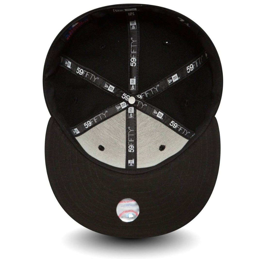 Gorra cerrada negra LA dodgers 59fifty new era