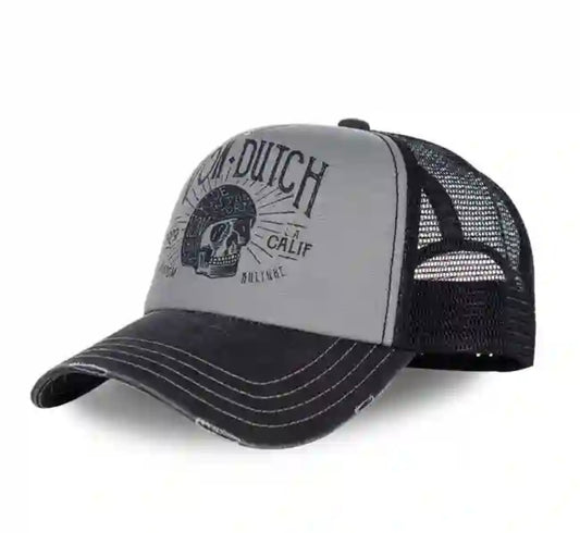Gorra Trucker von dutch CREW1B – Gris y Negra