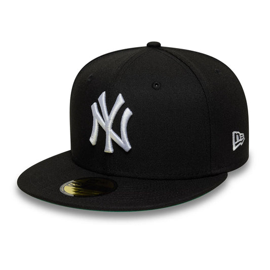 Gorra negra 59fifty new era negro/blanco