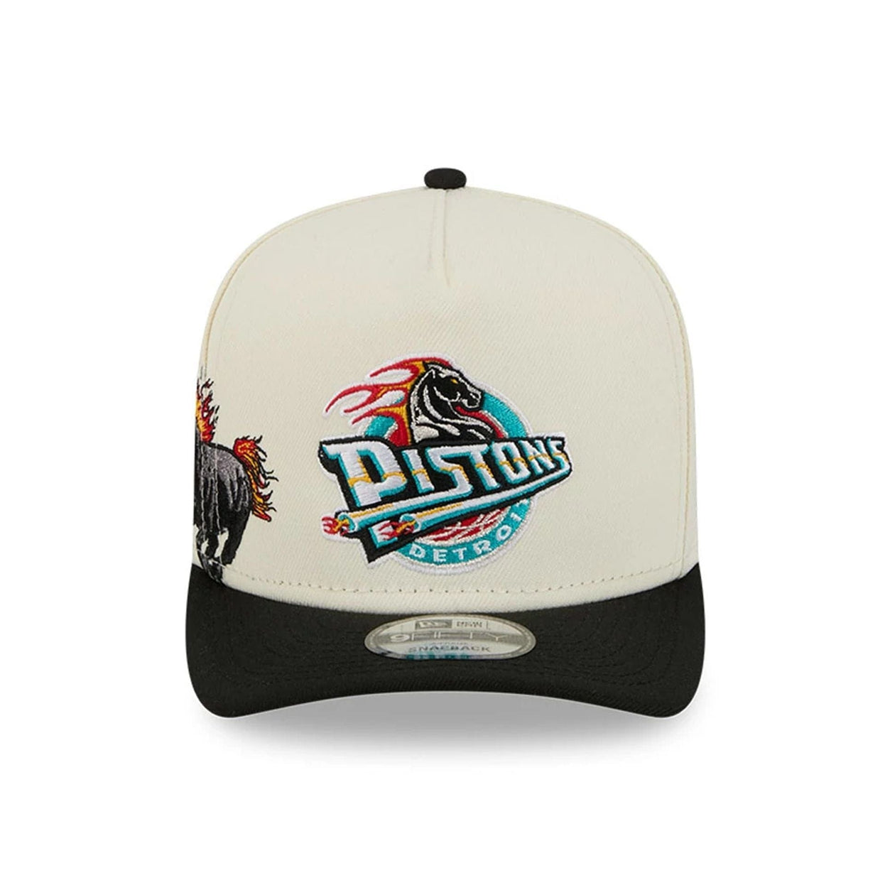 Gorra Pistons NBA crema negra 9FIFTY A-Frame Snapback
