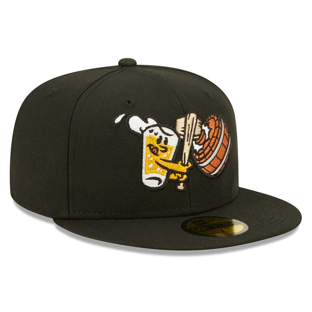 Gorra New Era 59FIFTY Negra West Michigan Whitecaps - Beer City