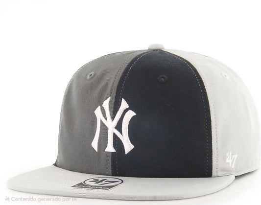 Gorra Yankees 47 Brand Melrose Captain RL – gris negro Relaxed
