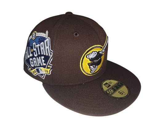 Gorra New Era 59fifty San Diego Padres marrón all star 2016