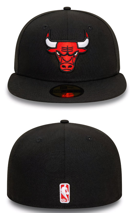 Chicago bulls negra 59fifty classic logo
