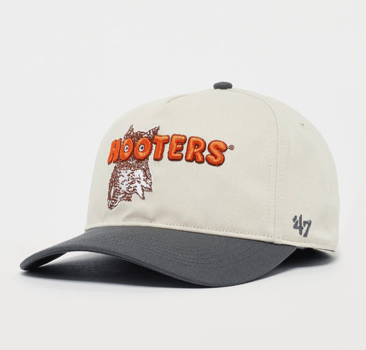 Gorra Beige Hooters #9 NASCAR Hitch Visera Gris | ’47 Brand