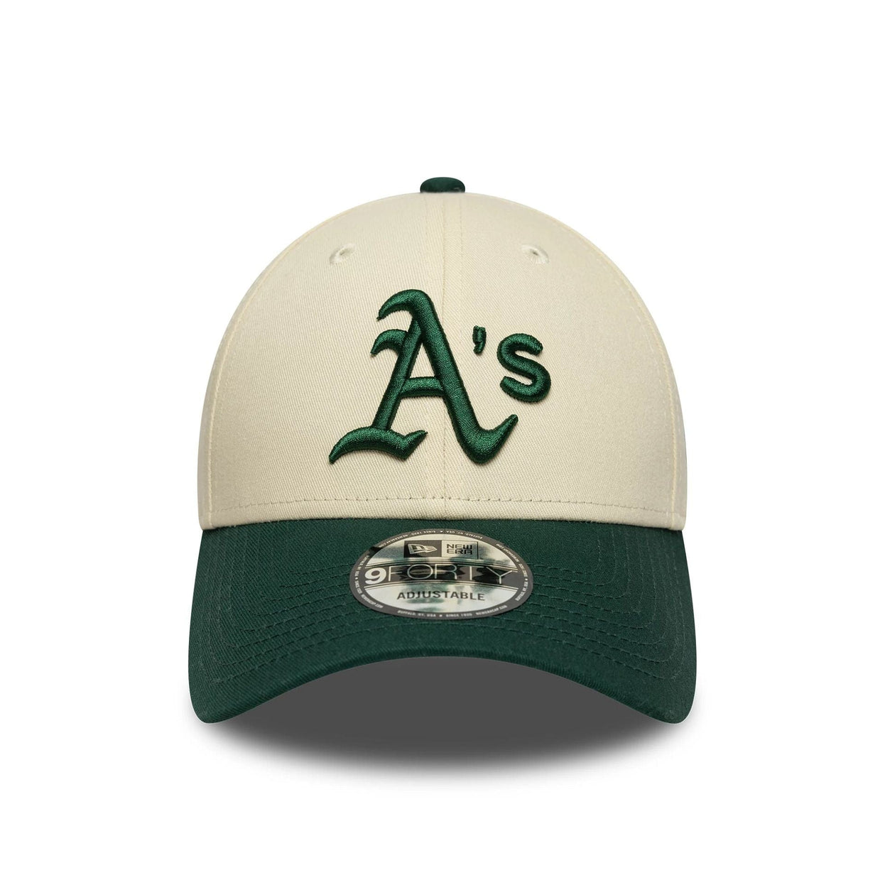 Gorra New Era Oakland Athletics crema Block 9FORTY