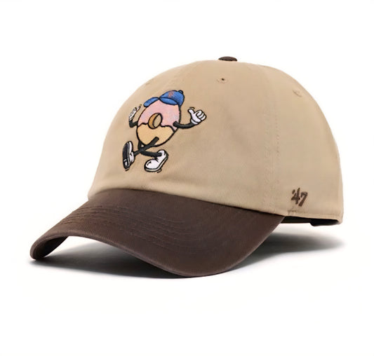Gorra ’47 Clean Up Cartoon Icon Donut New York Mets – Khaki Marrón