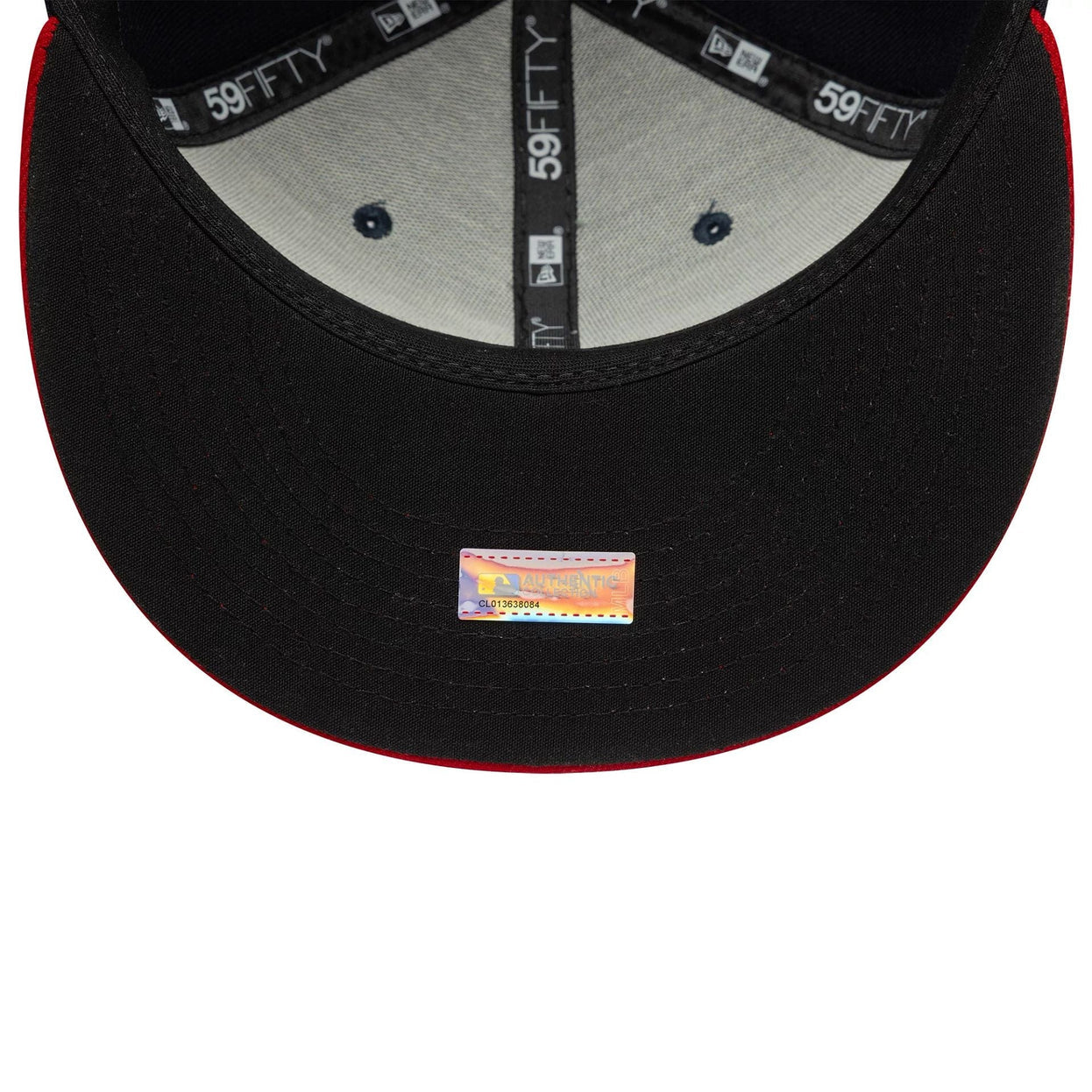 Atlanta braves azul marino y rojo 59fifty new era