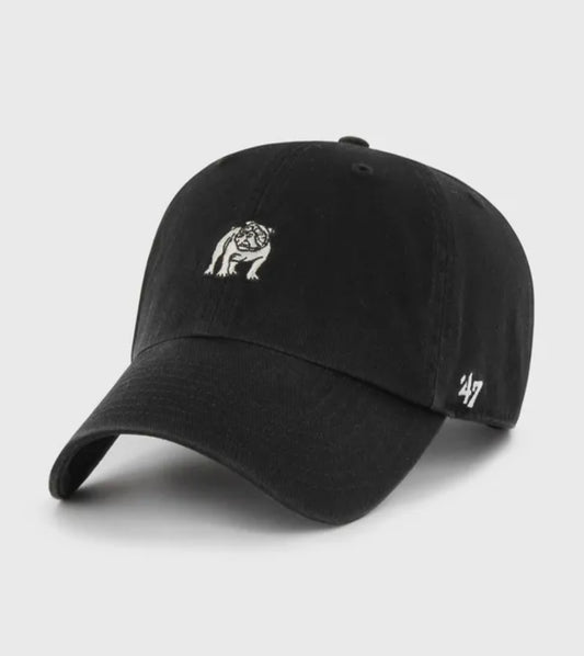 Gorra negra bulldog inglés 47 clean up dog icon