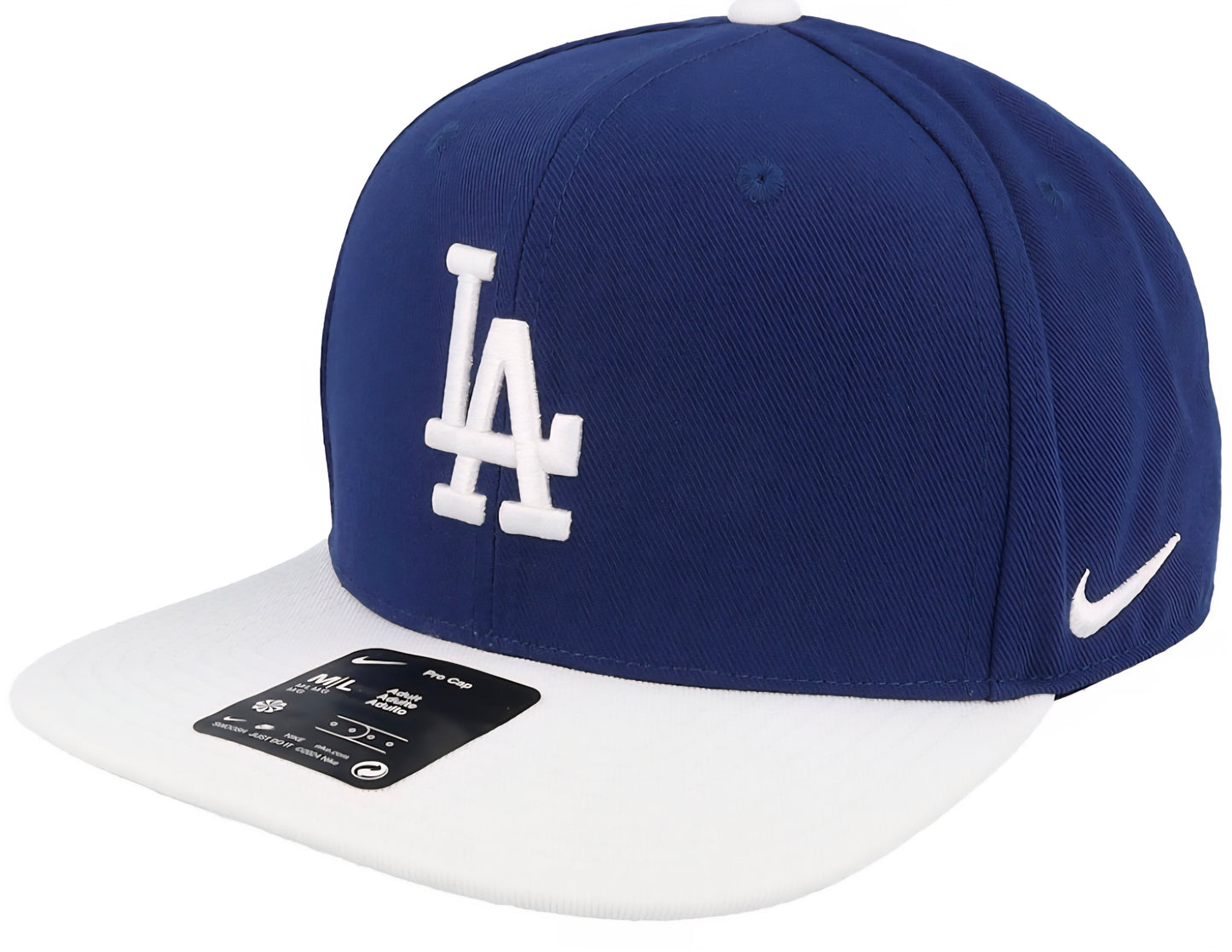Gorra Nike dri-Fit Pro Los Angeles Dodgers azul y blanca| visera plana