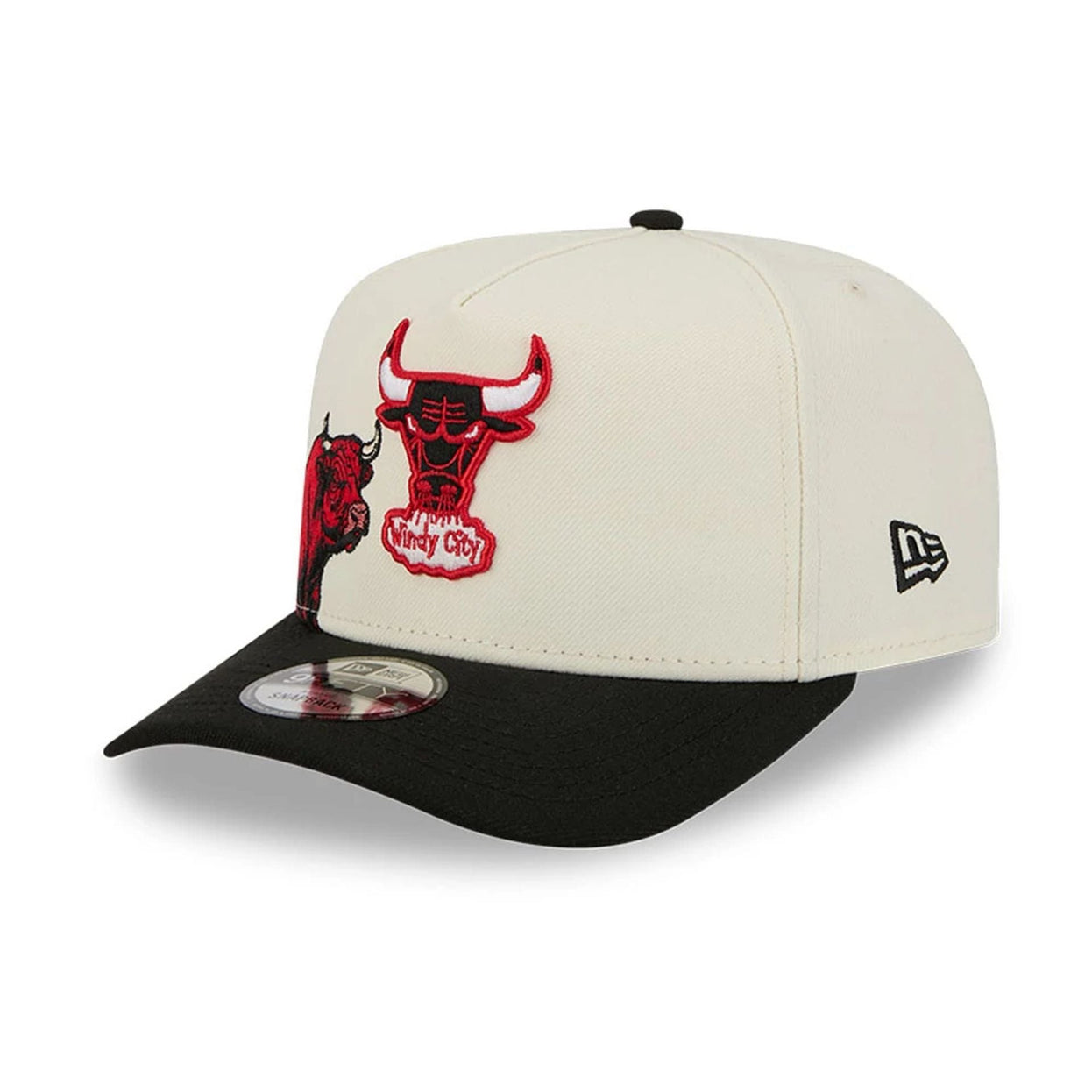 Gorra Bulls NBA crema negra 9FIFTY A-Frame Snapback
