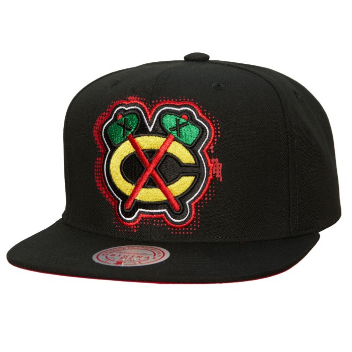 BIG FACE 7.0 Blackhawks snapback negra