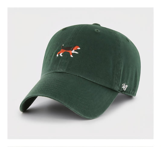 Gorra verde icono perro beagle 47 clean up dog icon green