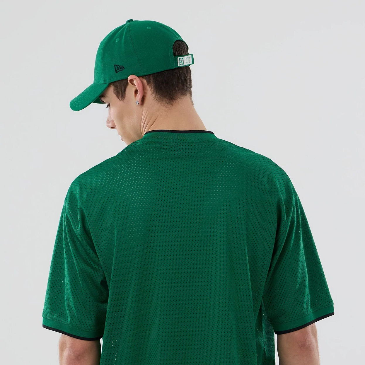 Camiseta Boston Celtics verde mesh oversize