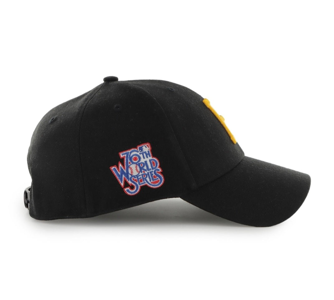Gorra '47 MVP Snapback – Pittsburgh Pirates negra (Patch Series)